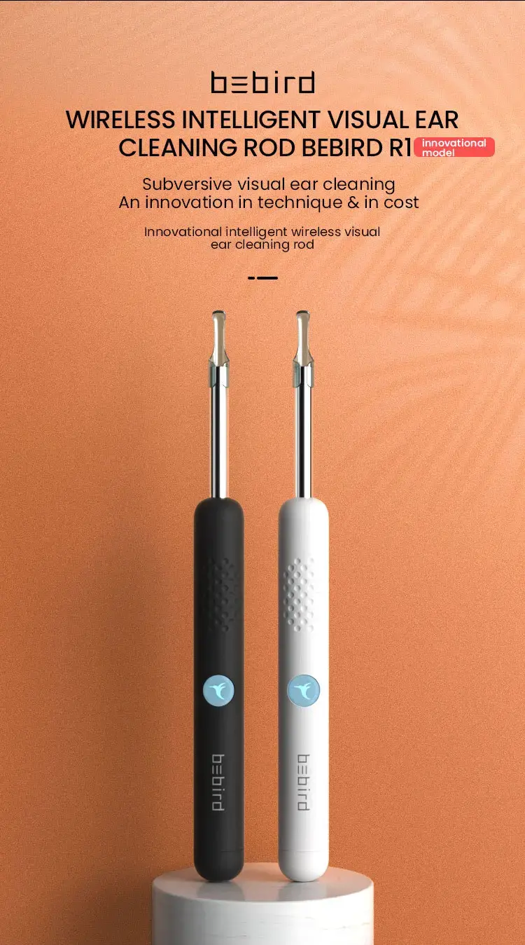 Wireless visual ear canal cleanser endoscope
