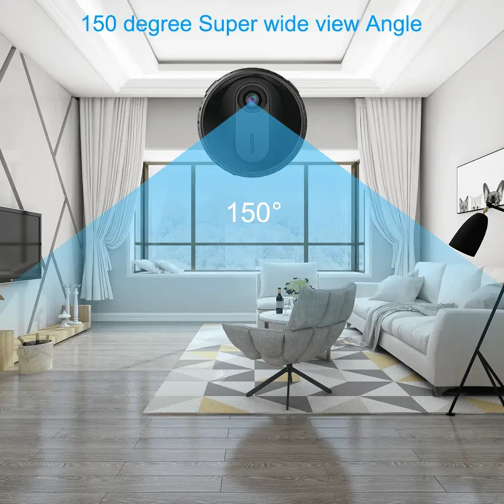 Tiny home security camera, compact indoor security camera, with 1080P HD video, night vision, motion detection, two-way audio wireless night vision security, WiFi IP Camera, for taking care of Baby, Pet, Nanny-VH3