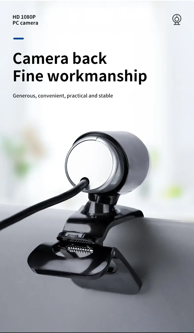 1080P HD Laptop stream webcam with Microphone and manual focus lens, ODM, OEM customizing.