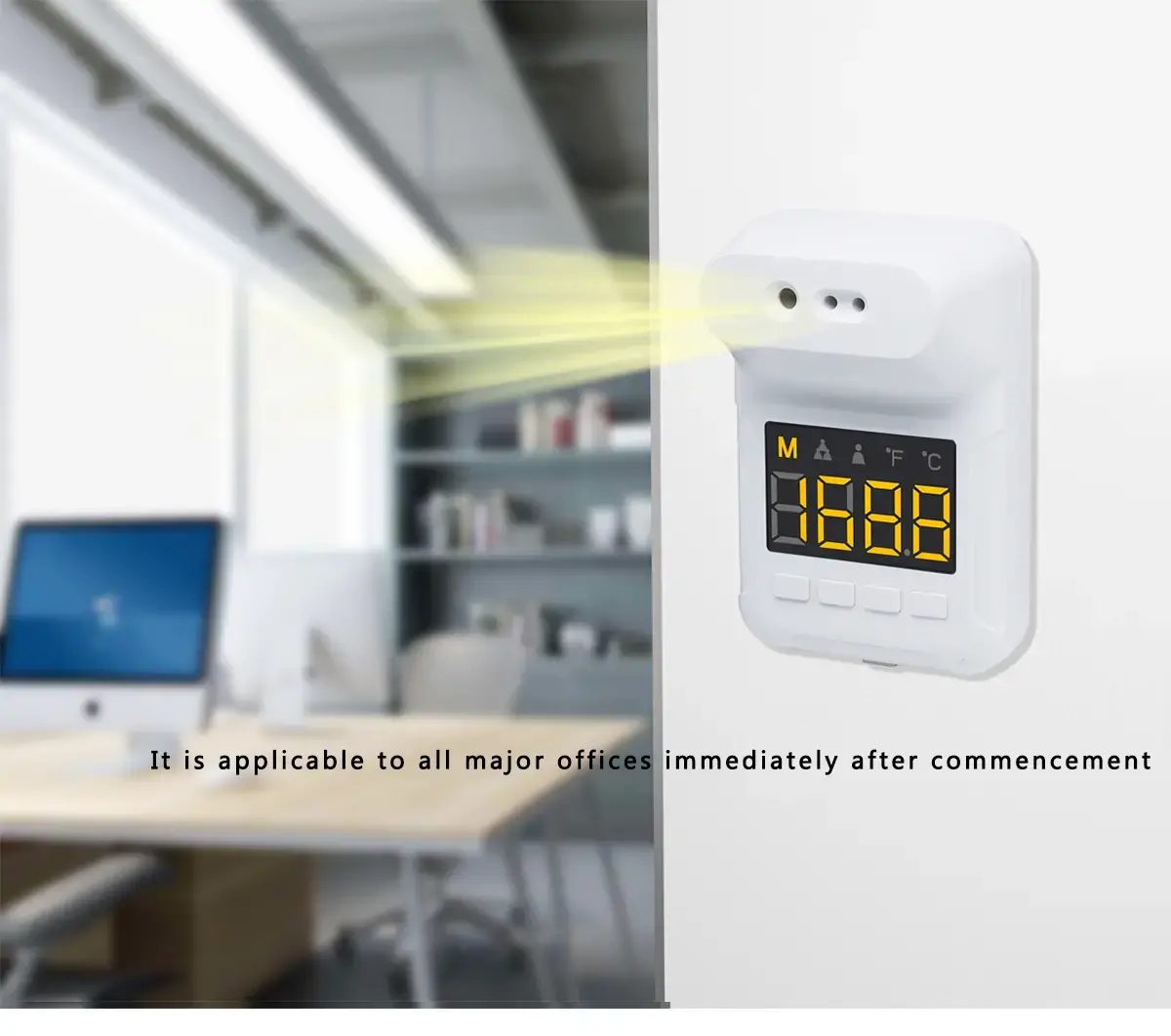 Thermodetector, portable temperature measuring instrument, with IR sensor.