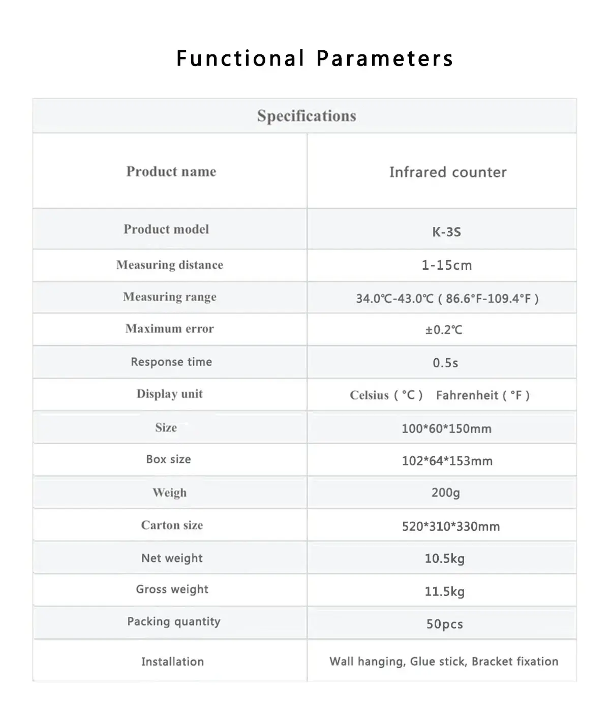 Thermodetector, portable temperature measuring instrument, with IR sensor.
