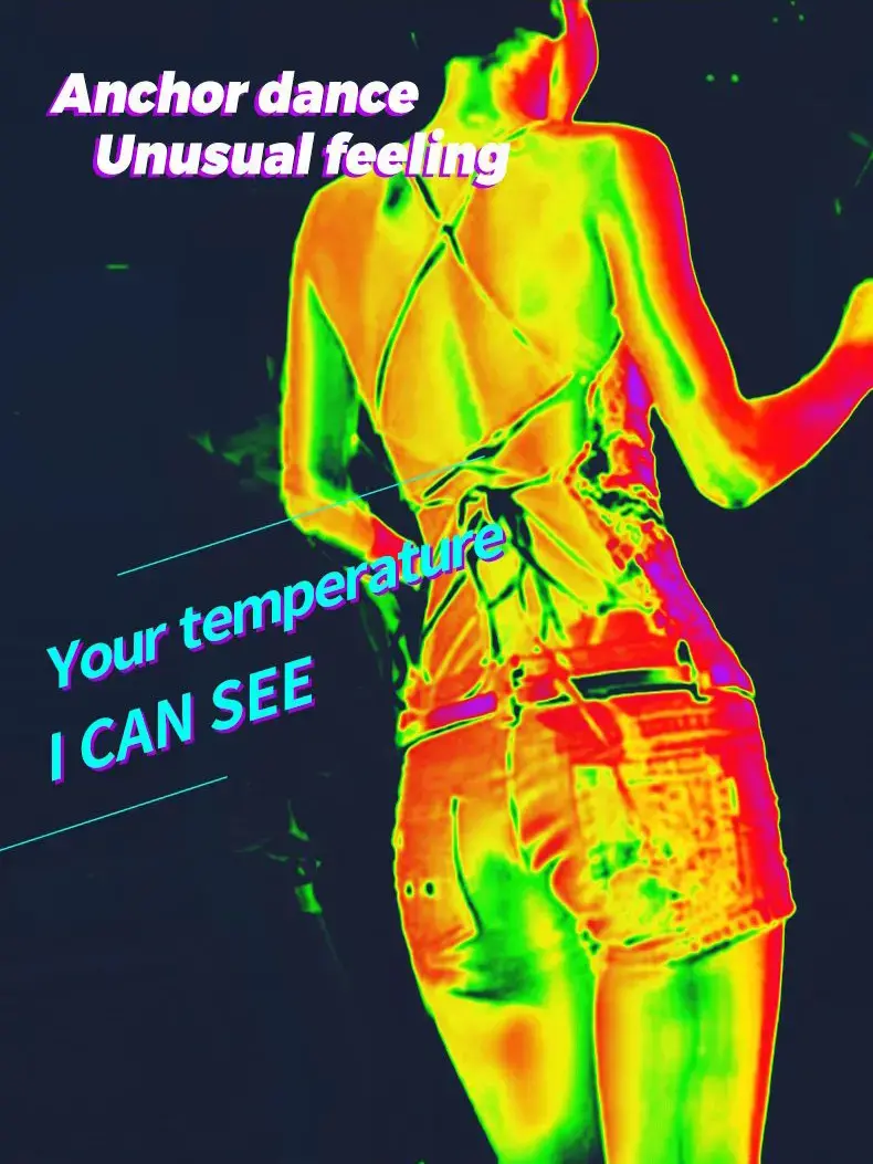 Hot sale portable digital AI infrared thermal imaging camera on mobile phone plug and play cell phone thermometer.