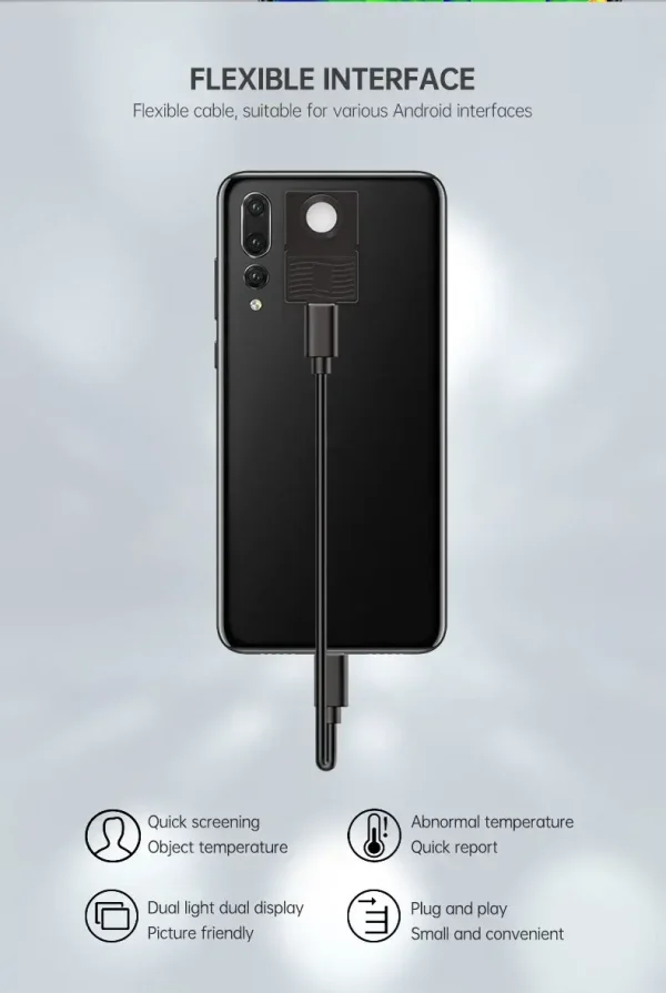 Plug and play cell phone visible thermometer-CK vision